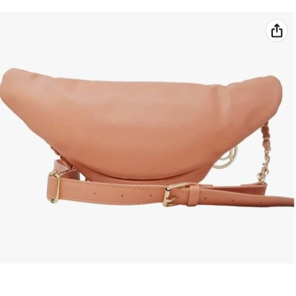 Bebe Women’s Purse Handbags, Crossbody, Authentic Sling Apricot Color NEW